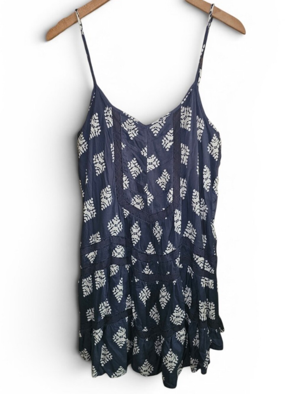 VOLCOM Holy Smokes Printed Slip Dress - Large